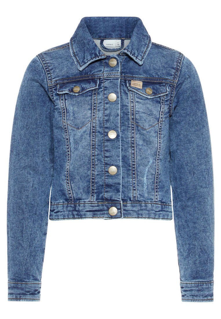Tomwell Jeansjacke Kinder Jacke Mantel Kapuze Langarm Blau Langarm Denim Top Button Down Cowboy FrüHling Herbst Casual Outwear